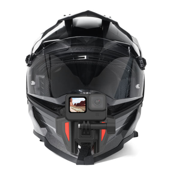 Telesin Motorcycle Helmet Chin Mount – 180° Foldable POV Bracket for Action Cameras GP-HBM-MT2