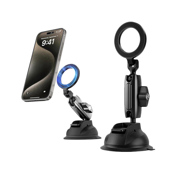 Telesin Magnetic Suction Cup Car Mount – MagSafe + 360° Rotation for Smartphones P3-SUS-02