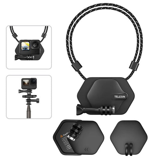 Telesin Magnetic Bracket Expansion Set (Neck Mount/Quick Release) TE-MMK-001