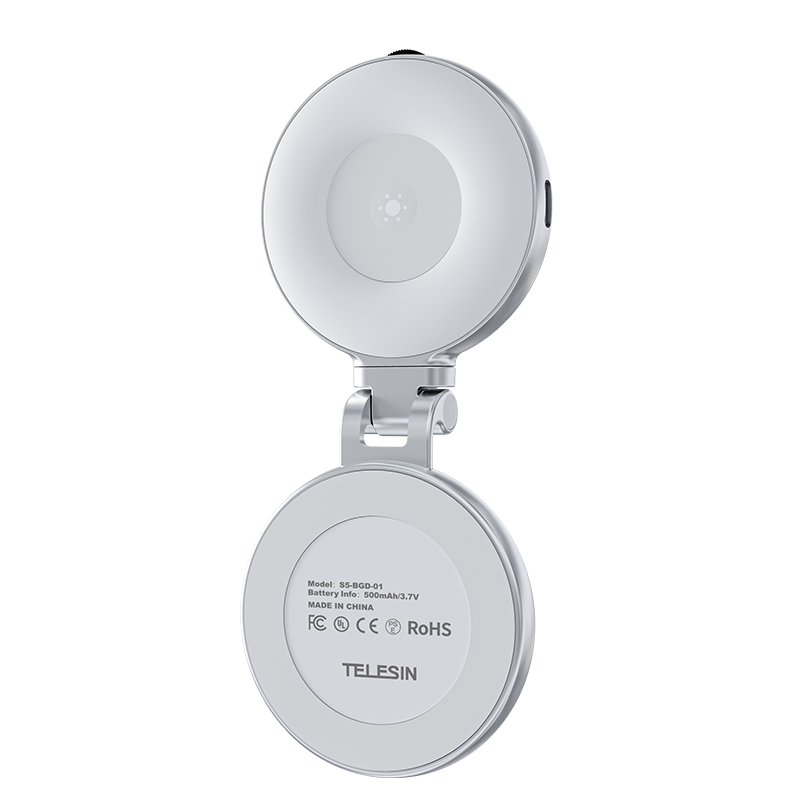 Telesin Magnetic Beauty Fill Light – MagSafe Ring Light with Mirror for Smartphones P5-BGD-01