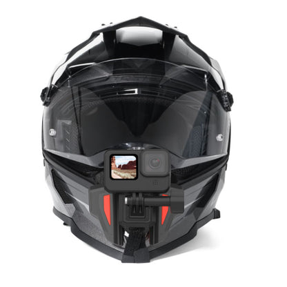 Telesin Motorcycle Helmet Chin Mount – 180° Foldable POV Bracket for Action Cameras GP-HBM-MT2
