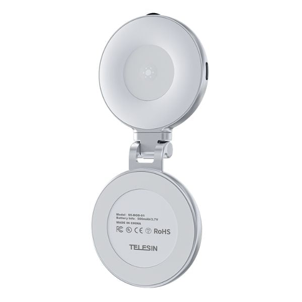 Telesin Magnetic Beauty Fill Light – MagSafe Ring Light with Mirror for Smartphones P5-BGD-01