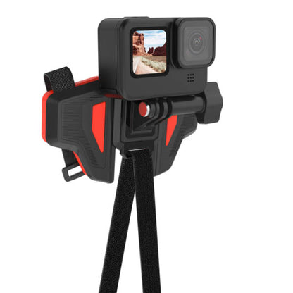 Telesin Motorcycle Helmet Chin Mount – 180° Foldable POV Bracket for Action Cameras GP-HBM-MT2