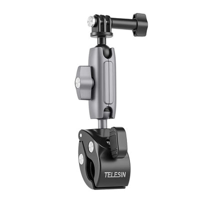 Telesin Aluminum Alloy Universal Handlebar Mount – 360° Clamp for Cameras and Smartphones GP-HBM-001