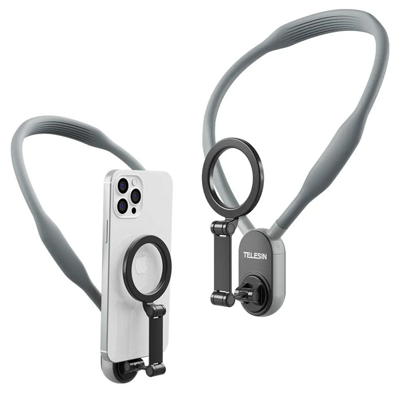 Telesin Magnetic Neck Mount Hands-Free MagSafe POV Holder for Smartphone iPhone & Android MNM‑001