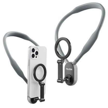 Telesin Magnetic Neck Mount Hands-Free MagSafe POV Holder for Smartphone iPhone & Android MNM‑001