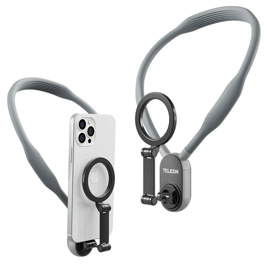 Telesin Magnetic Neck Mount Hands-Free MagSafe POV Holder for Smartphone iPhone & Android MNM‑001