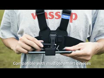 Telesin Vest Chest Strap Adjustable Mount Hands-Free POV for Action Cameras GP-UCS-001