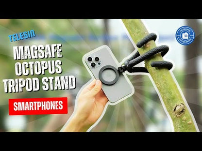 Telesin Magnetic Flexible Octopus Tripod – 2 kg Load for Smartphones P3‑FM‑02
