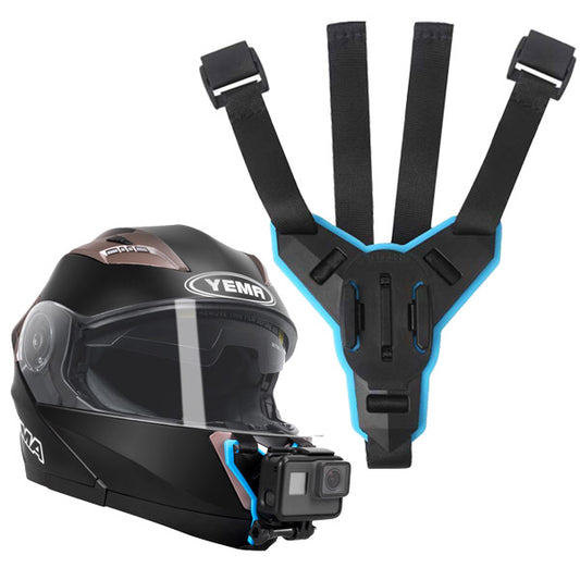 Telesin Motorcycle Helmet POV Chin Strap for Action Cameras GP‑HBM‑MT7