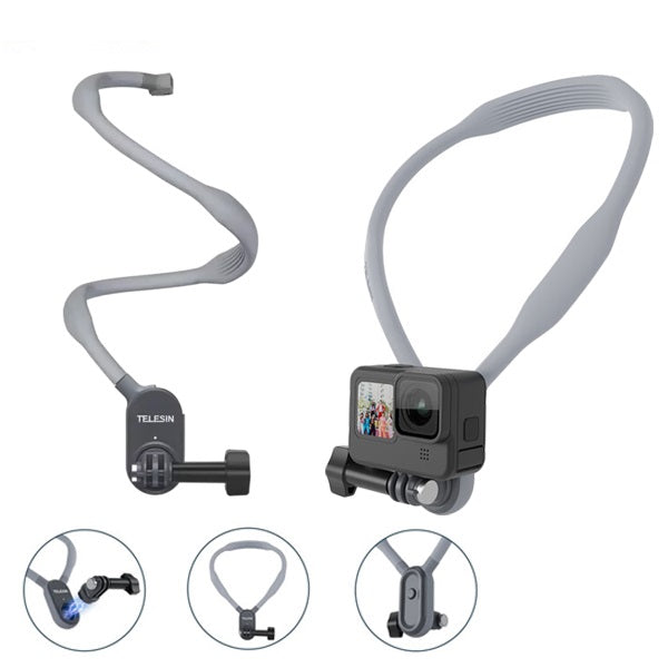 Telesin Magnetic Flexible Neck Holder Mount Max Version for Action Cameras TE-HNB-002